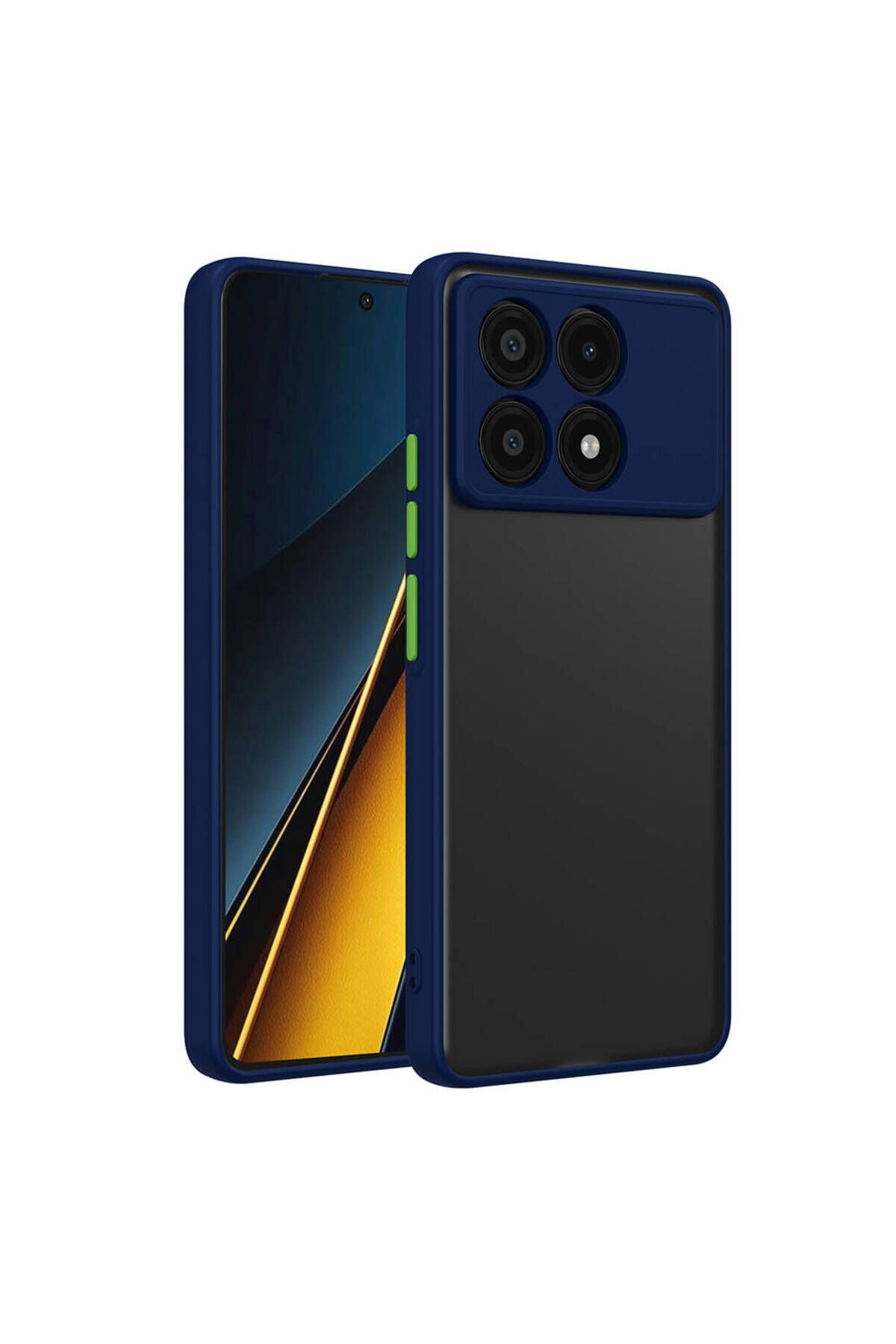 Poco X6 Pro Kılıf BSAY Hux Kapak-Lacivert Lacivert