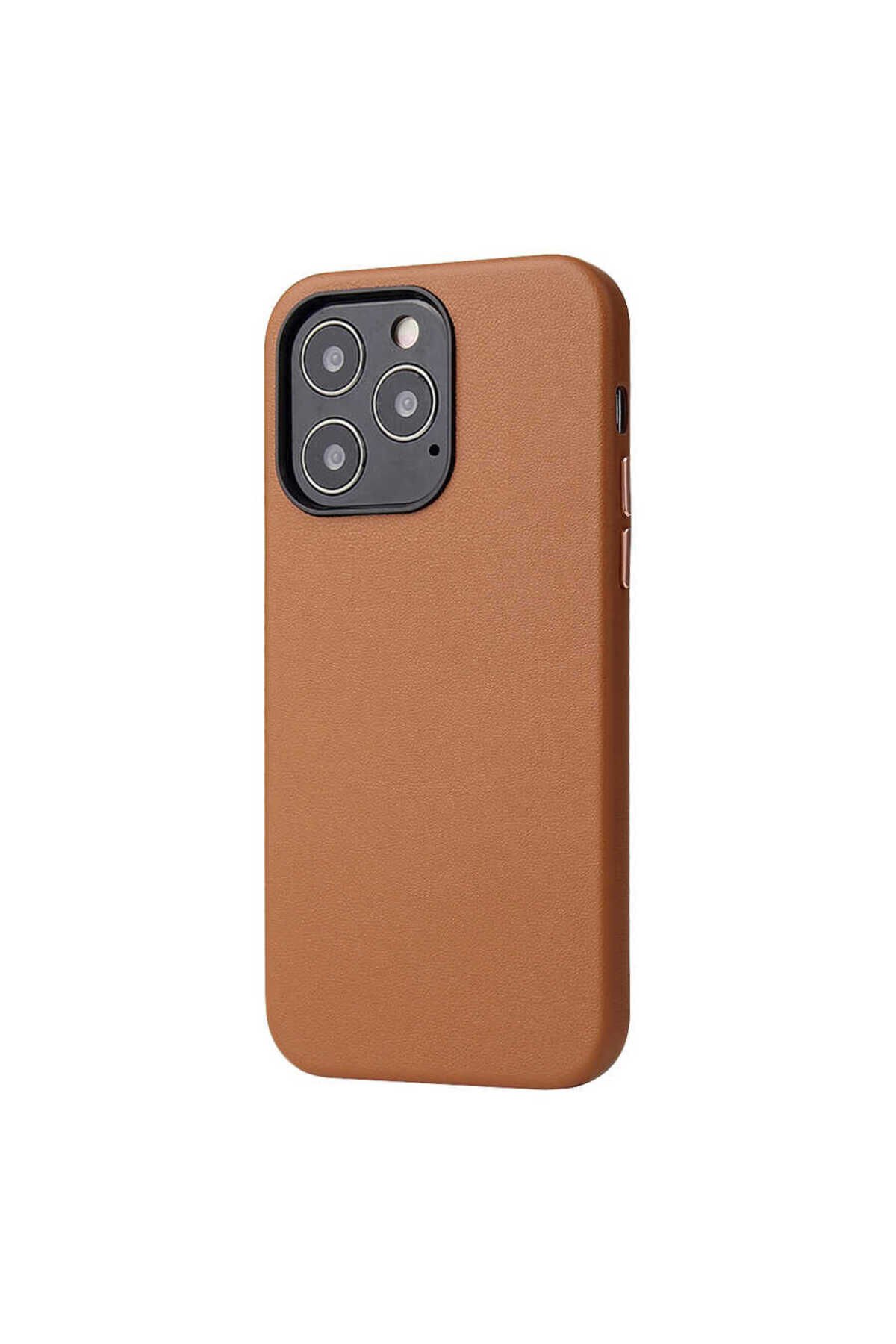 iPhone 13 Pro Max Uyumlu BSAY Eyzi Kılıf-Siyah Kahverengi
