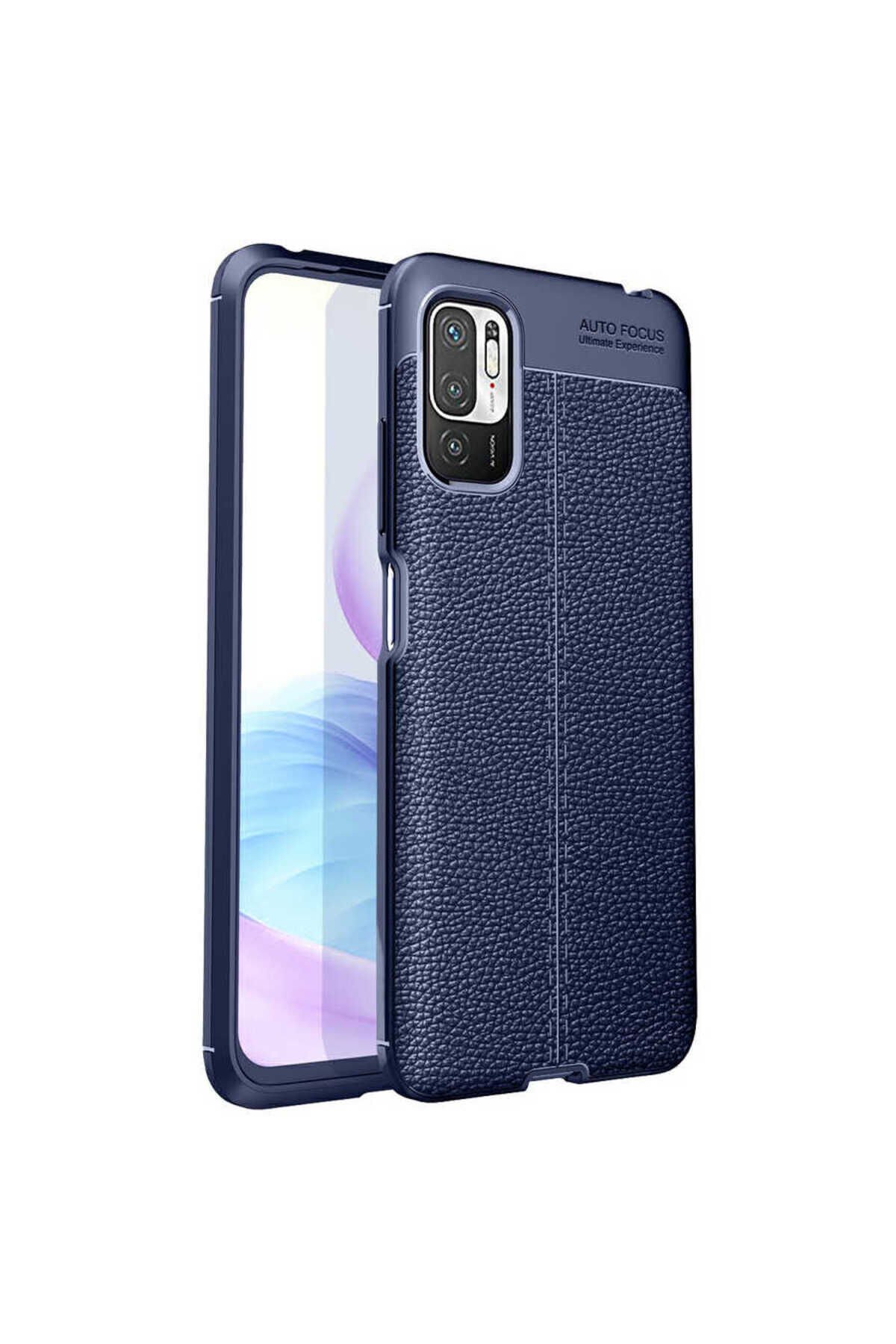 Poco M3 Pro Kılıf BSAY Niss Silikon Kapak - Kırmızı Lacivert