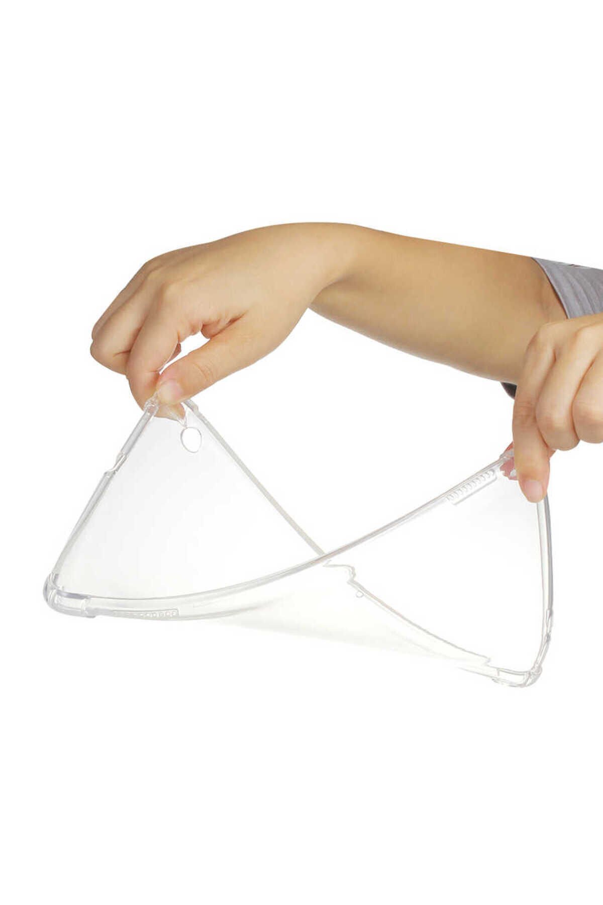 MatePad T5 10 Uyumlu BSAY Tablet Nitro Anti Shock Silikon Kapak-Renksiz Renksiz