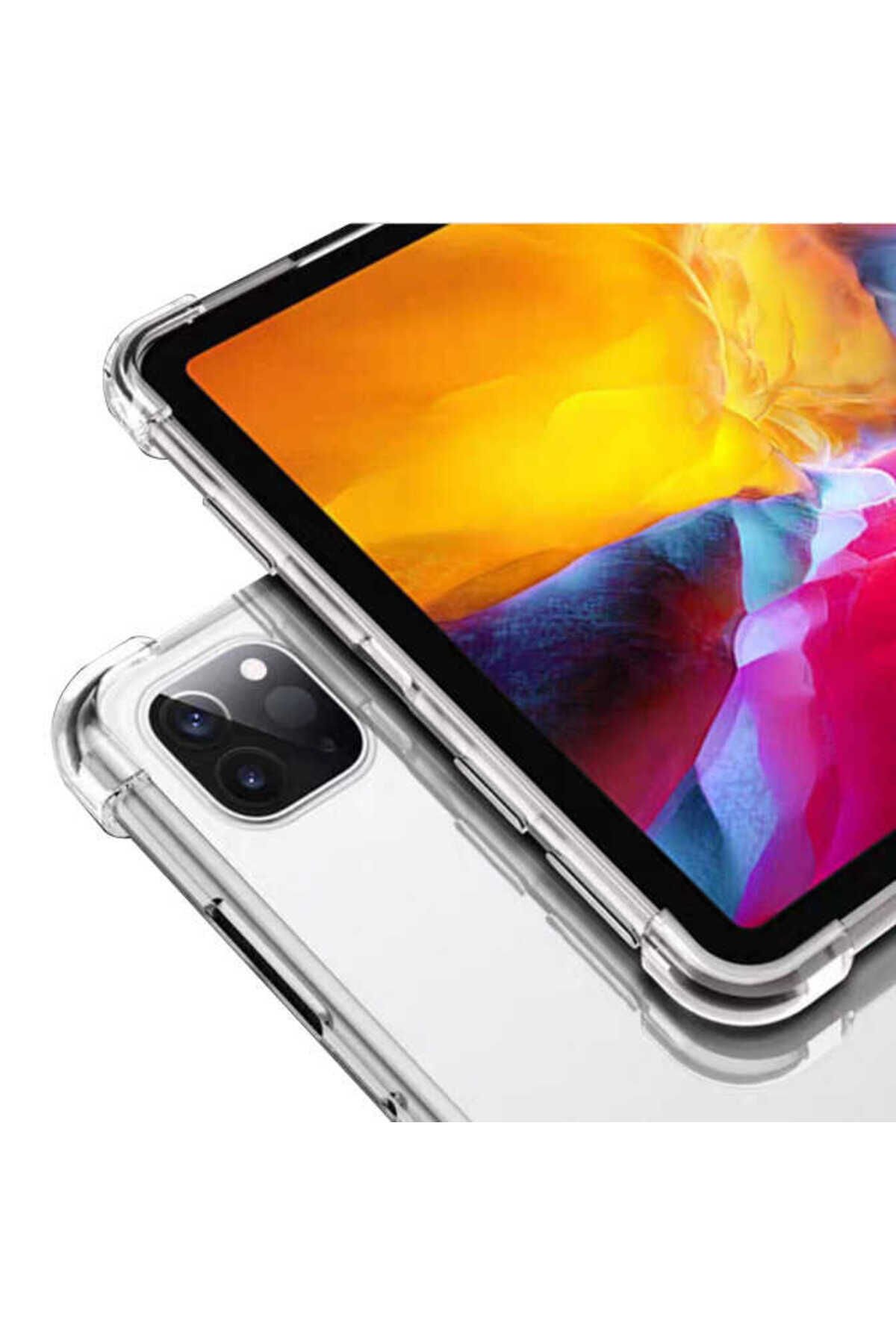 iPad Pro 11 2020 (2.Nesil) - Uyumlu Uyumlu BSAY Tablet Nitro Anti Shock Silikon Kapak-Renksiz Renksiz