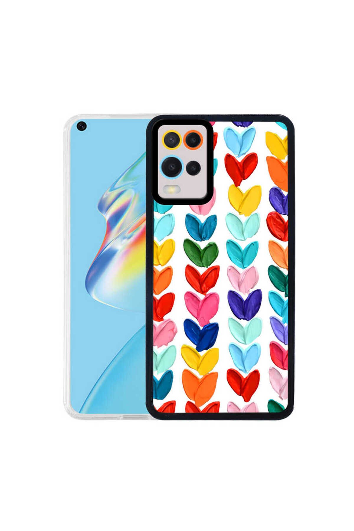 A54 4G Kılıf ATA M-Fit Desenli Kapak - Heart No6 Heart No6