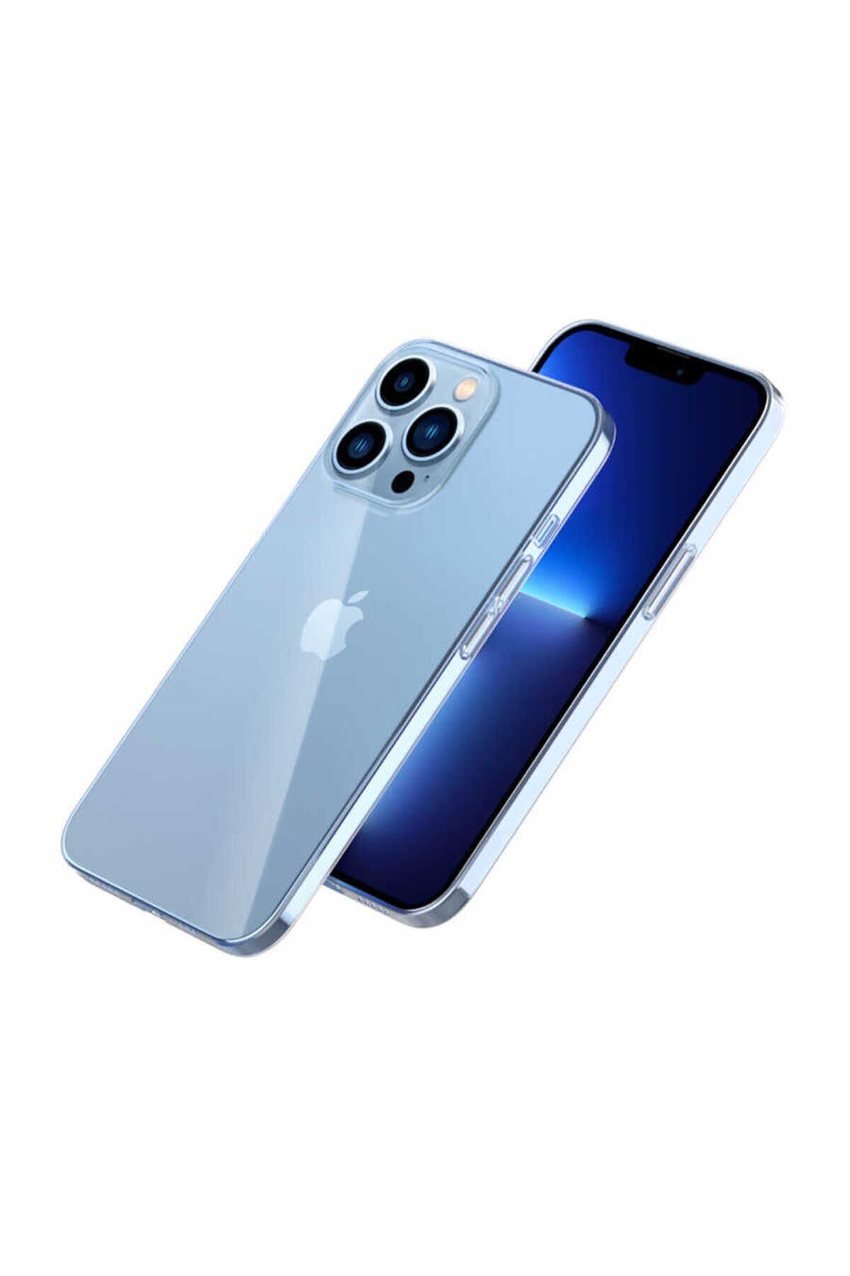 iPhone 13 Pro Uyumlu BSAY Blok Kılıf-Renksiz Renksiz