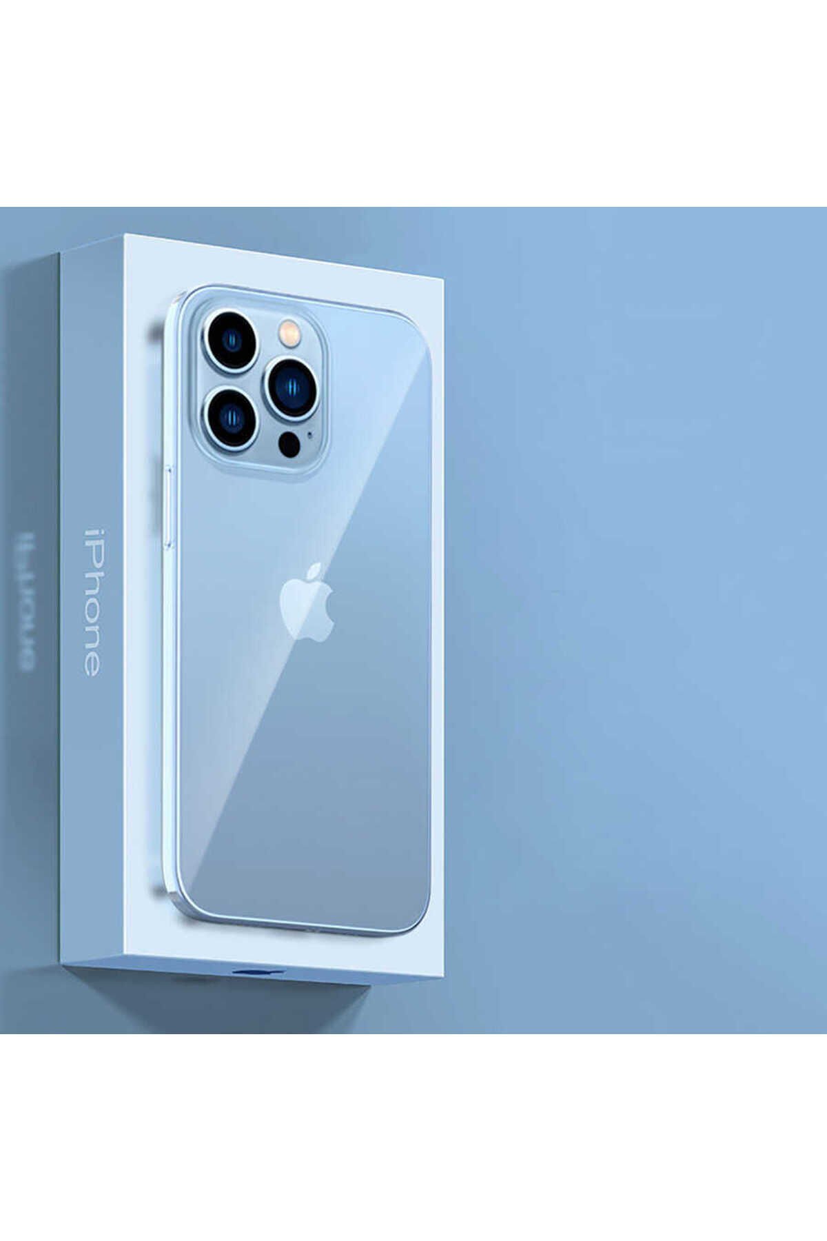 iPhone 13 Pro Uyumlu BSAY Blok Kılıf-Renksiz Renksiz
