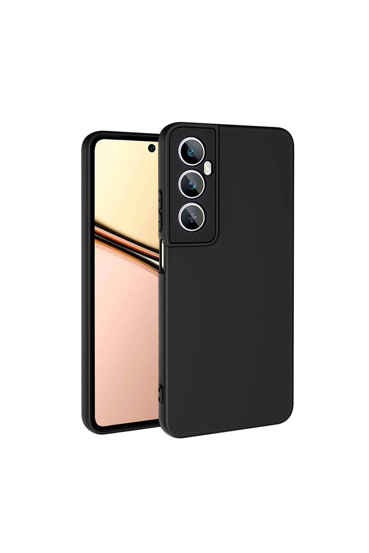 Realme C65 4G Kılıf BSAY Mara Lansman Kapak-Koyu Mor Siyah