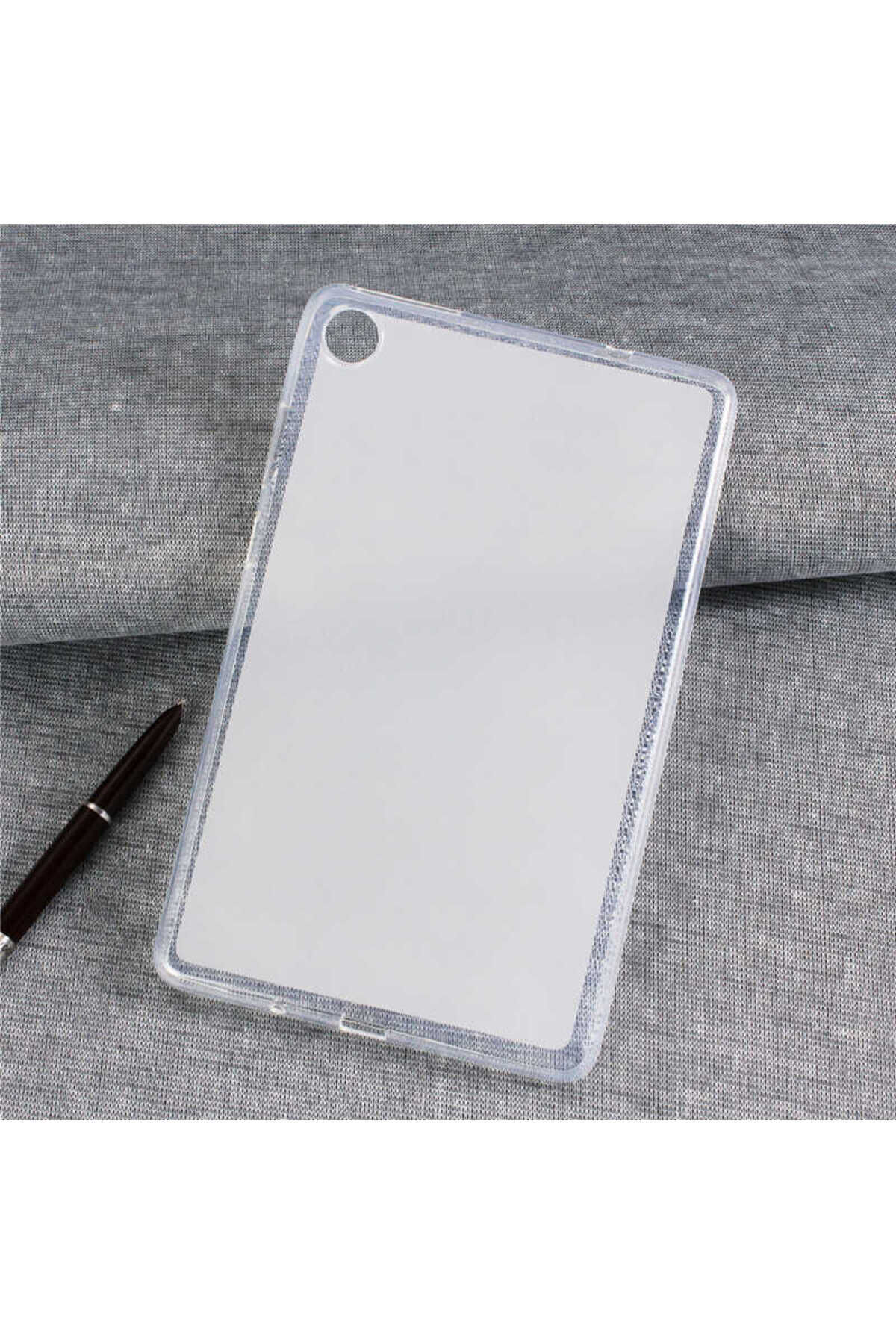 MatePad T8 Uyumlu BSAY Tablet Süper Silikon Kapak-Renksiz Renksiz
