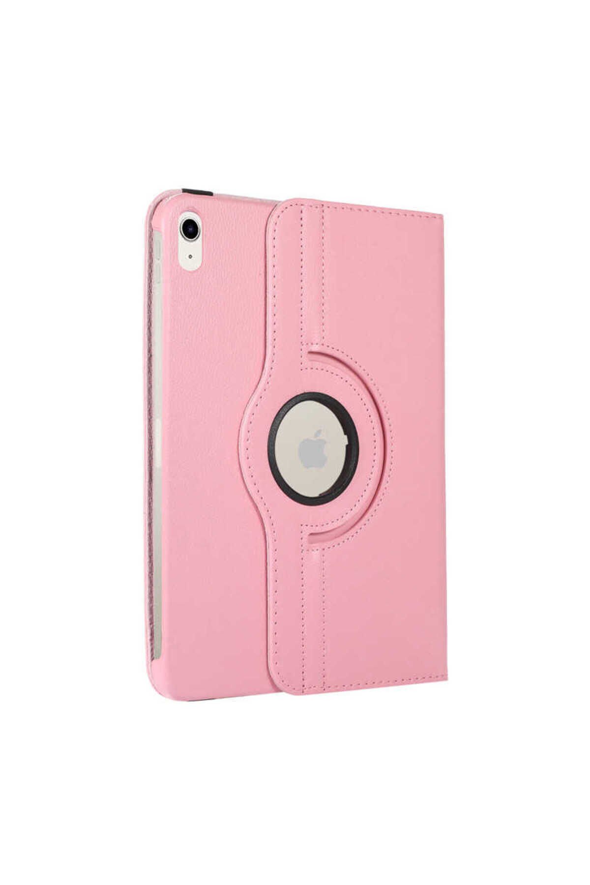 iPad 11.Nesil 2025 KLFK Dönebilen Standlı Kılıf - Pembe