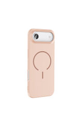 iPhone 17 Air Kılıf M-safe Şarj Özellikli Zore Meta Kapak - Siyah Turuncu
