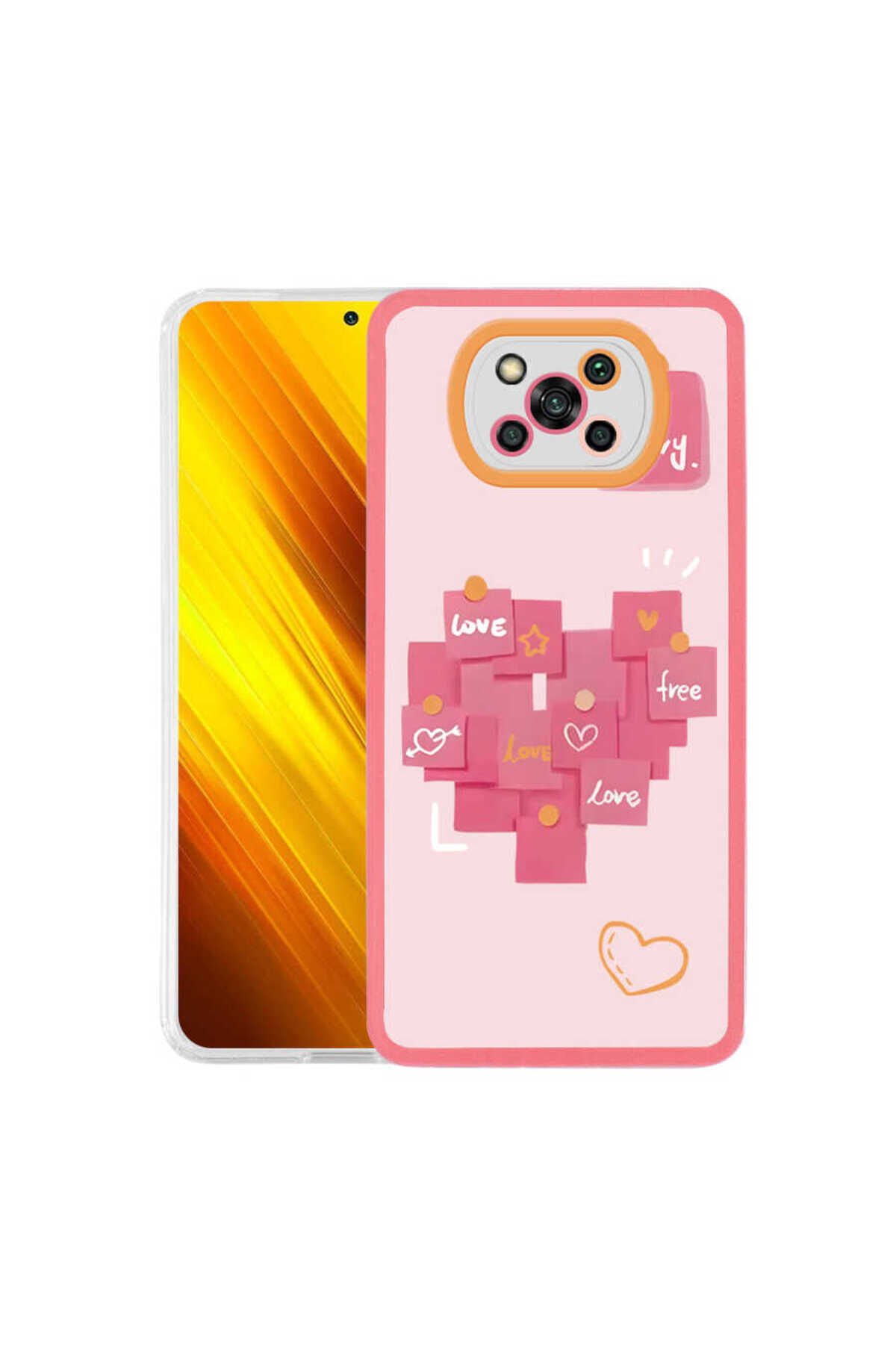 Poco X3 Kılıf GZST M-Fit Desenli Kapak - Love Story No2 Love Story No2