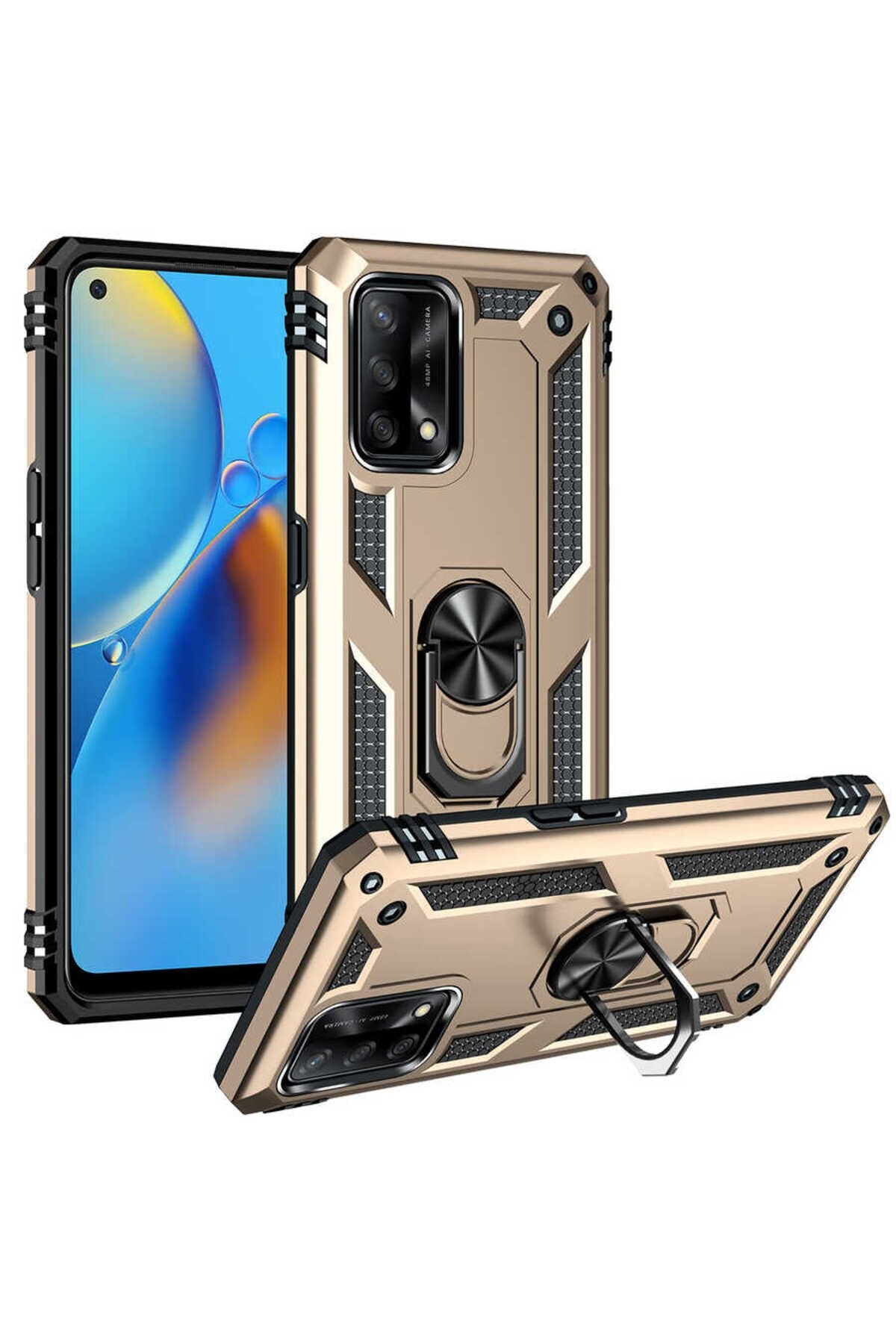 A74 4G Kılıf ASMA Vega Kapak - Gold Gold