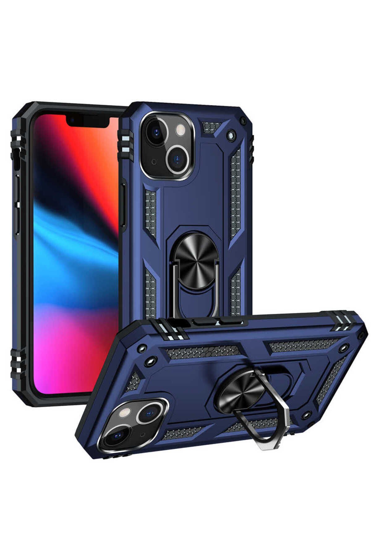 iPhone 13 Uyumlu BSAY Vega Kılıf-Kırmızı Mavi