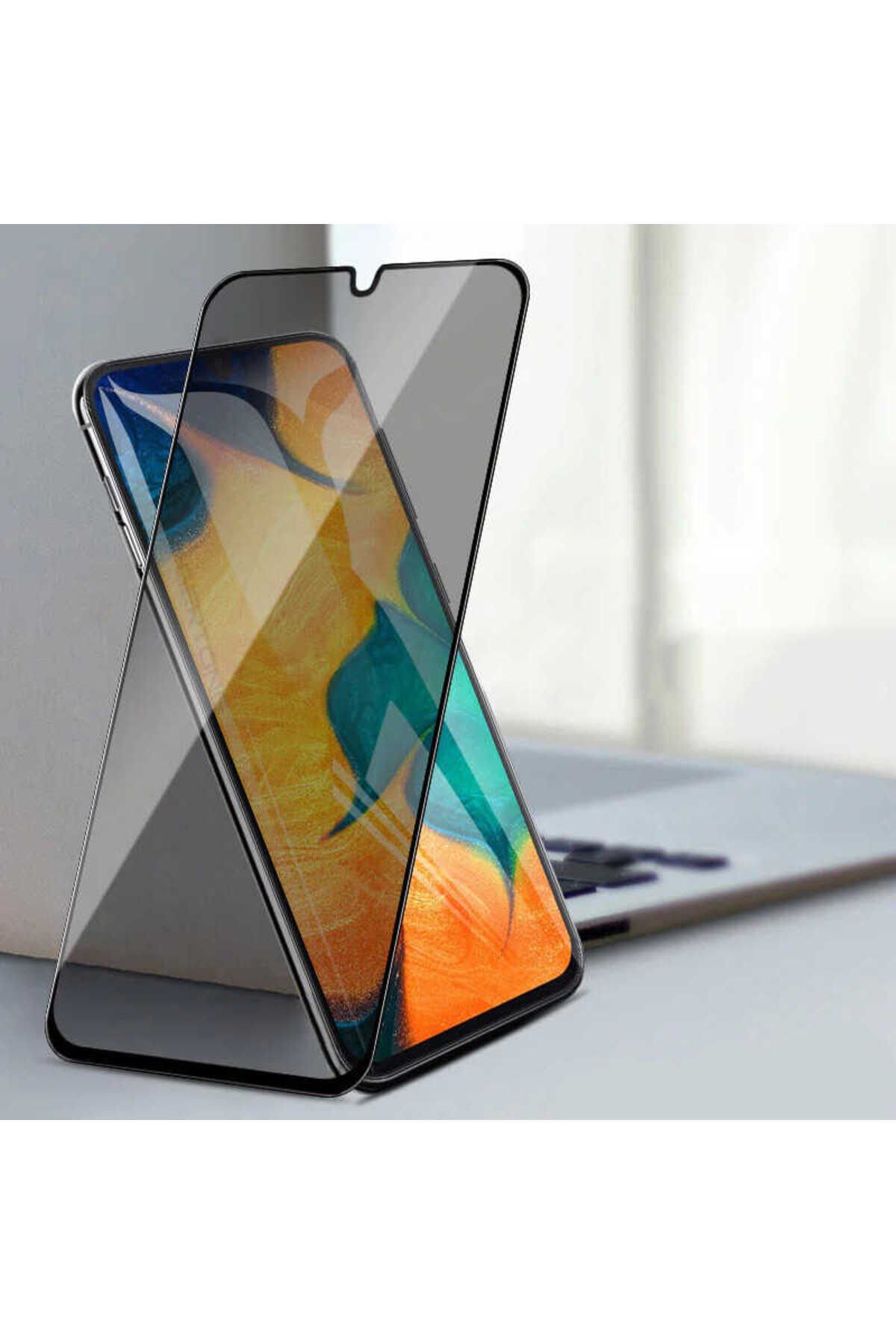 Galaxy A04S Hayalet Ekran Koruyucu Davin Privacy Seramik Ekran Filmi Siyah