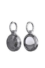 SBT Airtag 04 Uyumlu Silikon Anahtarlık-Siyah Siyah