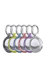 SBT Airtag 04 Uyumlu Silikon Anahtarlık-Siyah Siyah