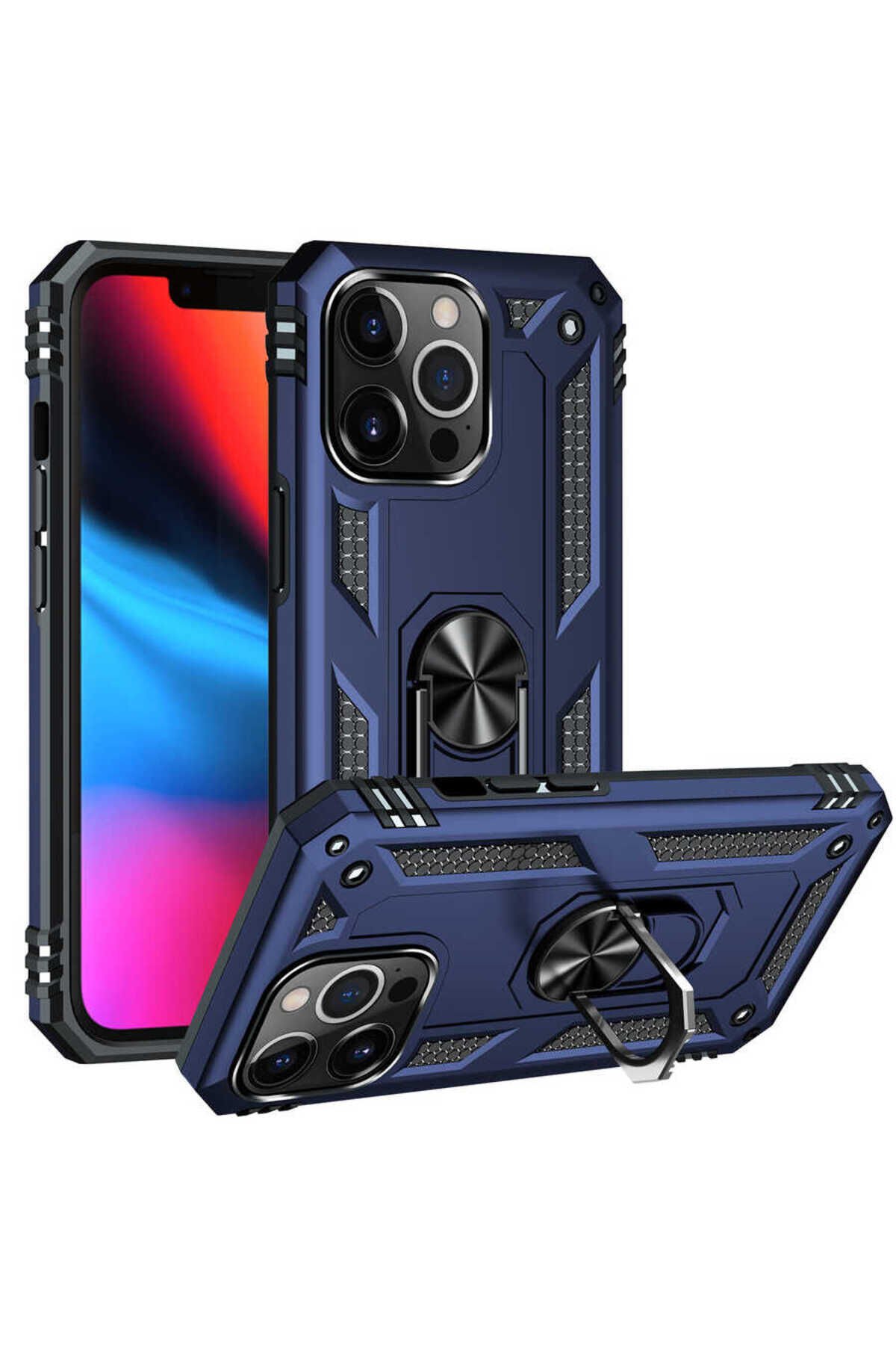 iPhone 13 Pro Uyumlu BSAY Vega Kılıf-Mavi Mavi