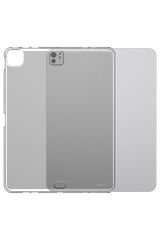 iPad Pro 11 2024 Kılıf ZPRB Tablet Süper Silikon Kapak - Şeffaf Şeffaf