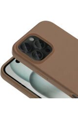 iPhone 16 Pro Kılıf Magsafe Şarj Özellikli Sıvı Teknolojili Silinebilir Sert BSAY Kivi Kapak-Natürel Natürel Titanyum