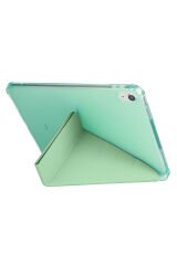 iPad 11.Nesil 2025 Kılıf ZPRB Tri Folding Kalem Bölmeli Standlı Kılıf - Mor