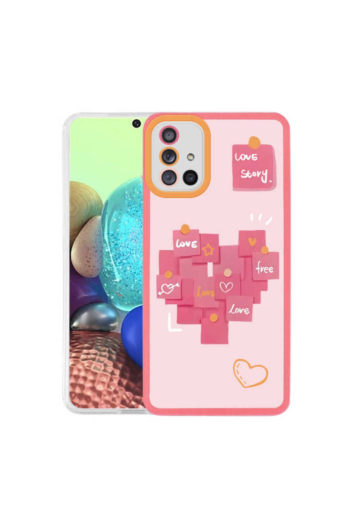 Galaxy A71 Kılıf BSAY M-Fit Desenli Kapak - Love Story No2 Love Story No2