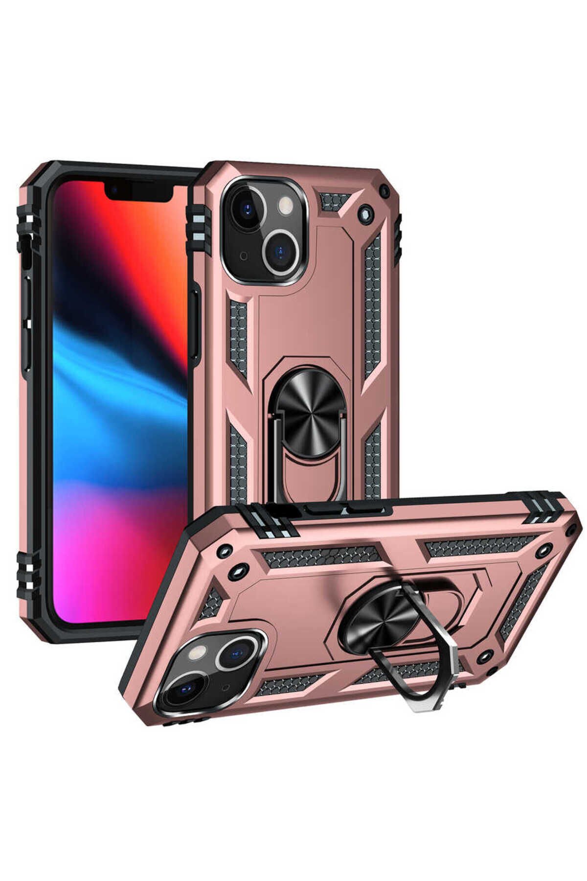 iPhone 13 Mini Uyumlu BSAY Vega Kılıf-Gold Rose Gold