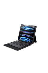 iPad Pro 13 2024 GZGN Border Keyboard Bluetooh Bağlantılı Standlı Klavyeli Tablet Kılıfı - Siyah Siyah