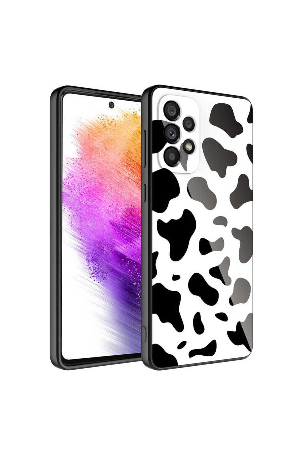 Galaxy A13 4G Kılıf Kamera Korumalı Desenli Sert Silikon BSAY Epoksi Kapak - NO4 No7