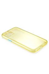 iPhone 11 Pro Max Uyumlu BSAY Bistro Kılıf-Koyu Yeşil Sarı