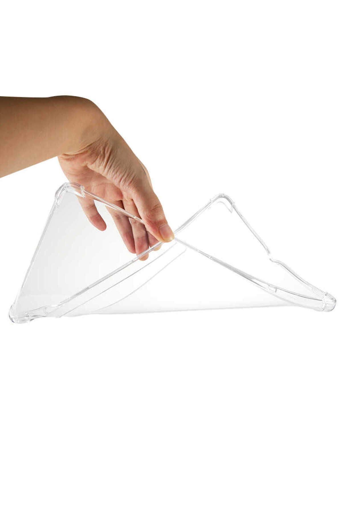 Galaxy Tab S7 T870 Kılıf Uyumlu BSAY Tablet Nitro Anti Shock Silikon Kapak-Renksiz Renksiz