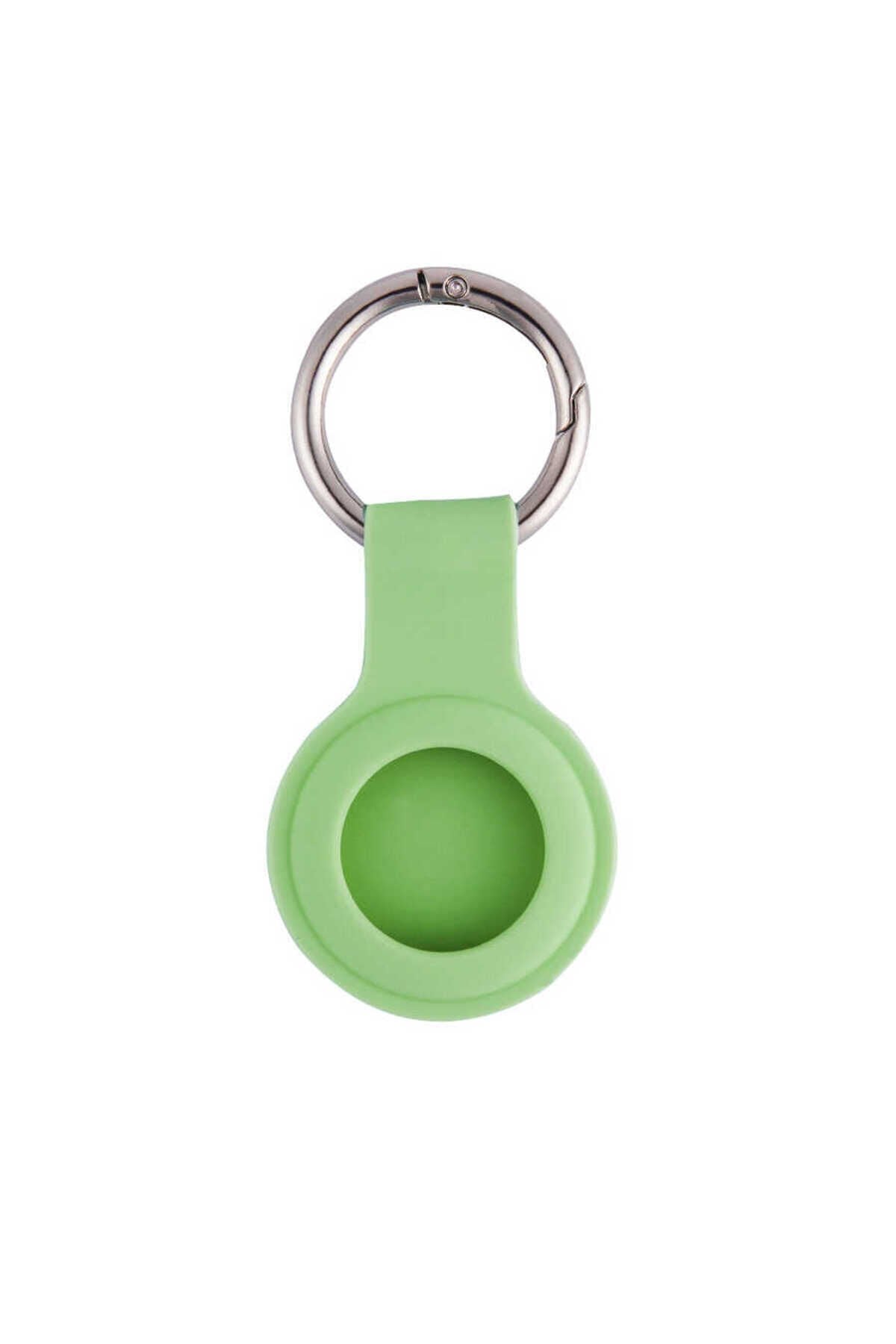 SHRP Airtag 01 Uyumlu Silikon Anahtarlık-Turkuaz Turkuaz