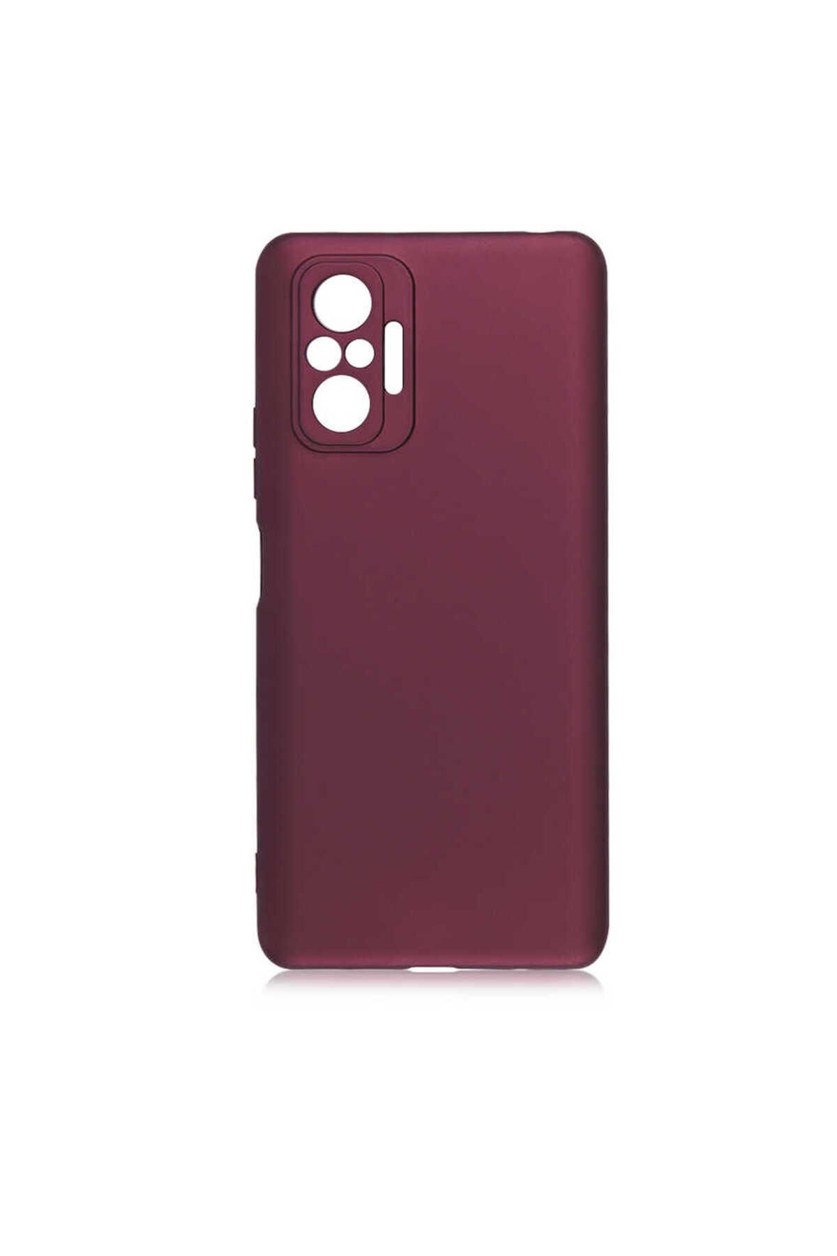 Redmi Note 10 Pro Kılıf NXAR Premier Silikon Kapak - Mürdüm
