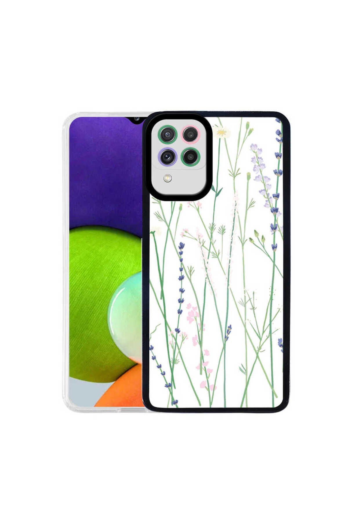 Galaxy A22 4G Kılıf ASMA M-Fit Desenli Kapak - Cow No1 Cow No1