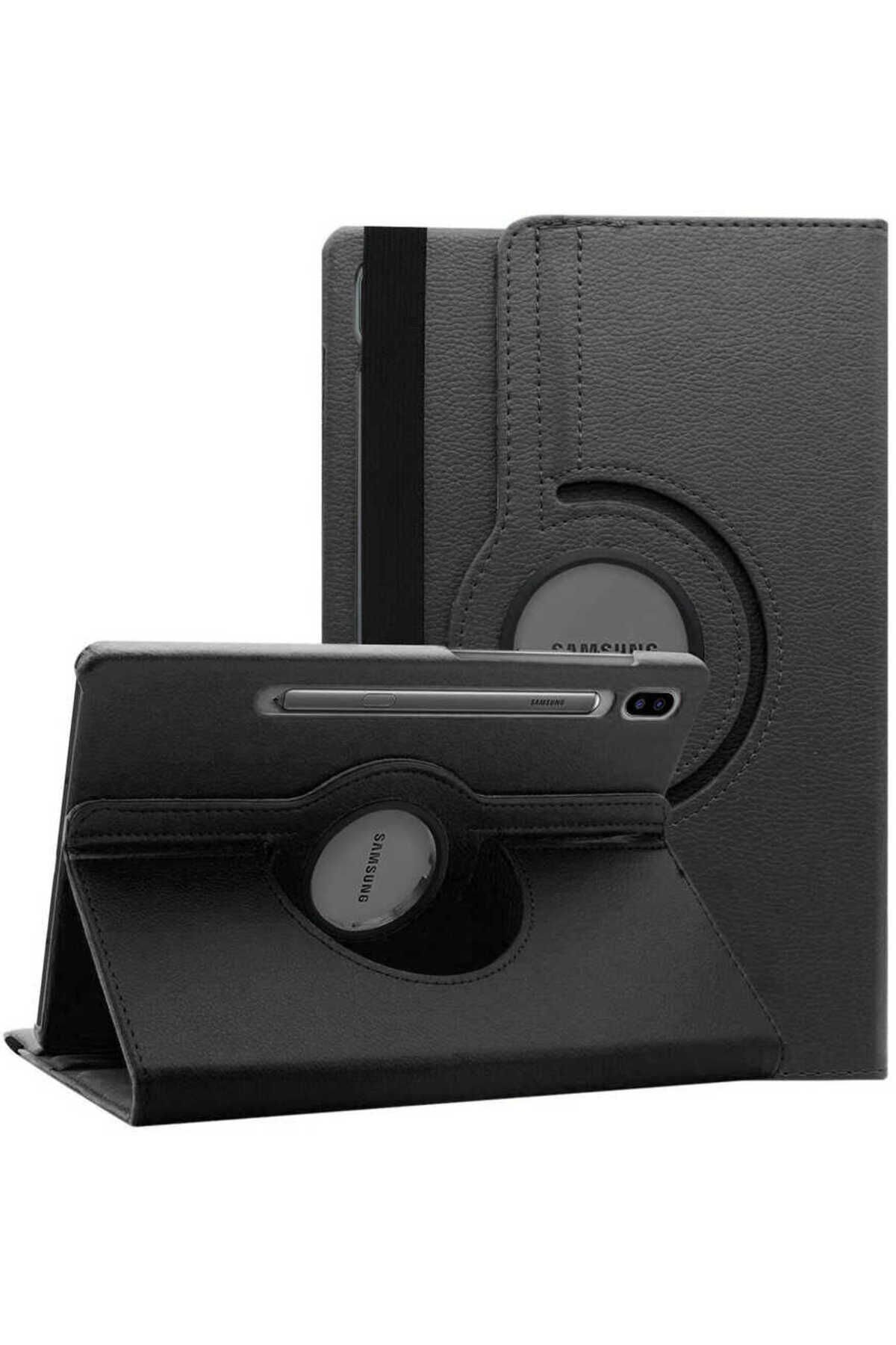 Galaxy Tab S7 Plus T970 Uyumlu BSAY Dönebilen Standlı Kılıf-Siyah Siyah