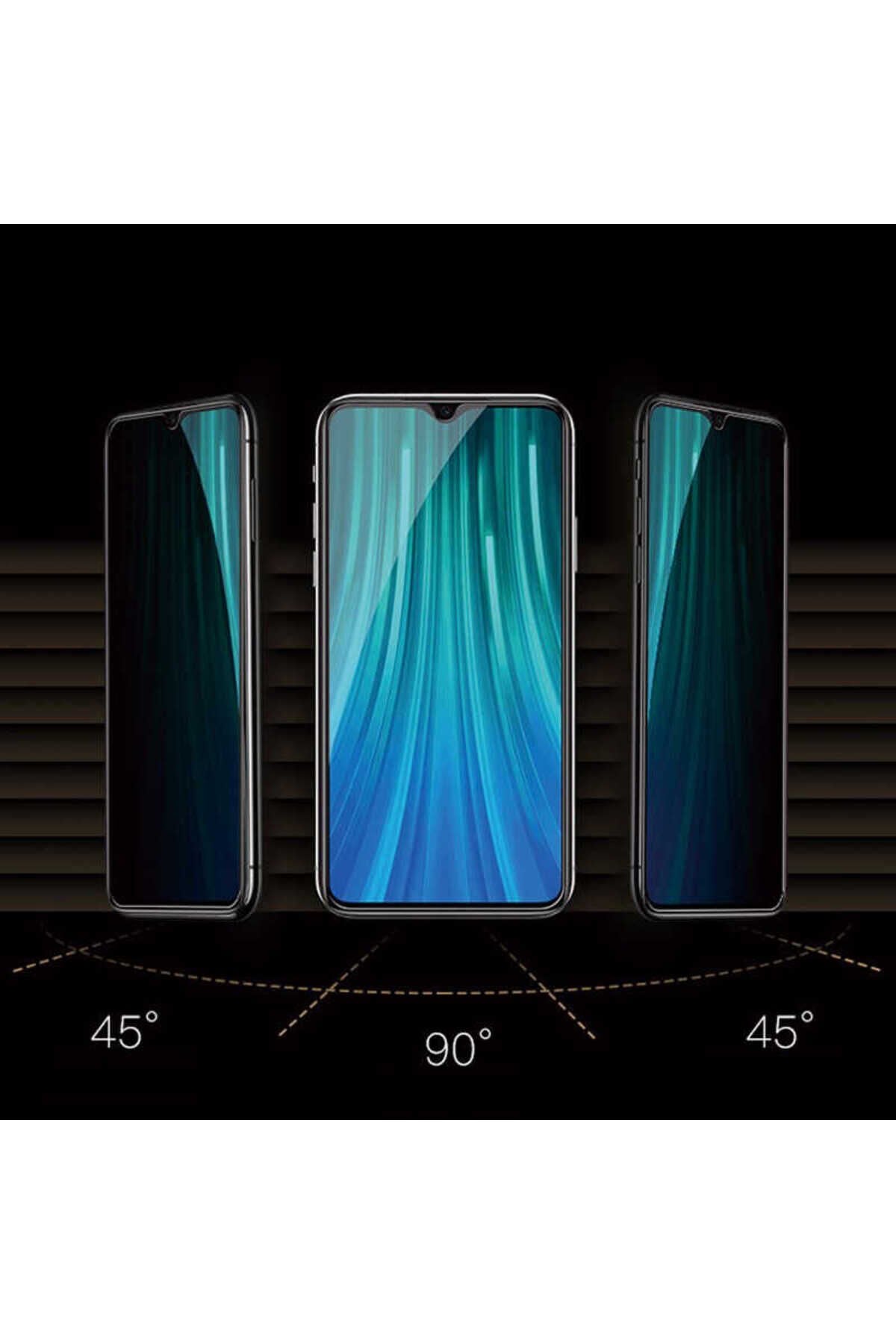 Galaxy A12 Uyumlu BSAY New 5D Privacy Temperli Ekran Koruyucu