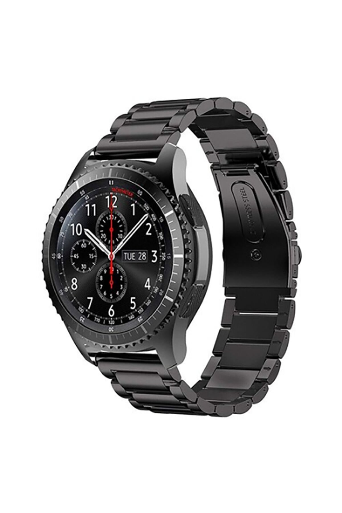 Galaxy Watch 42mm (20mm) Uyumlu KRD-04 Metal SYS Kordon-Gümüş Gümüş