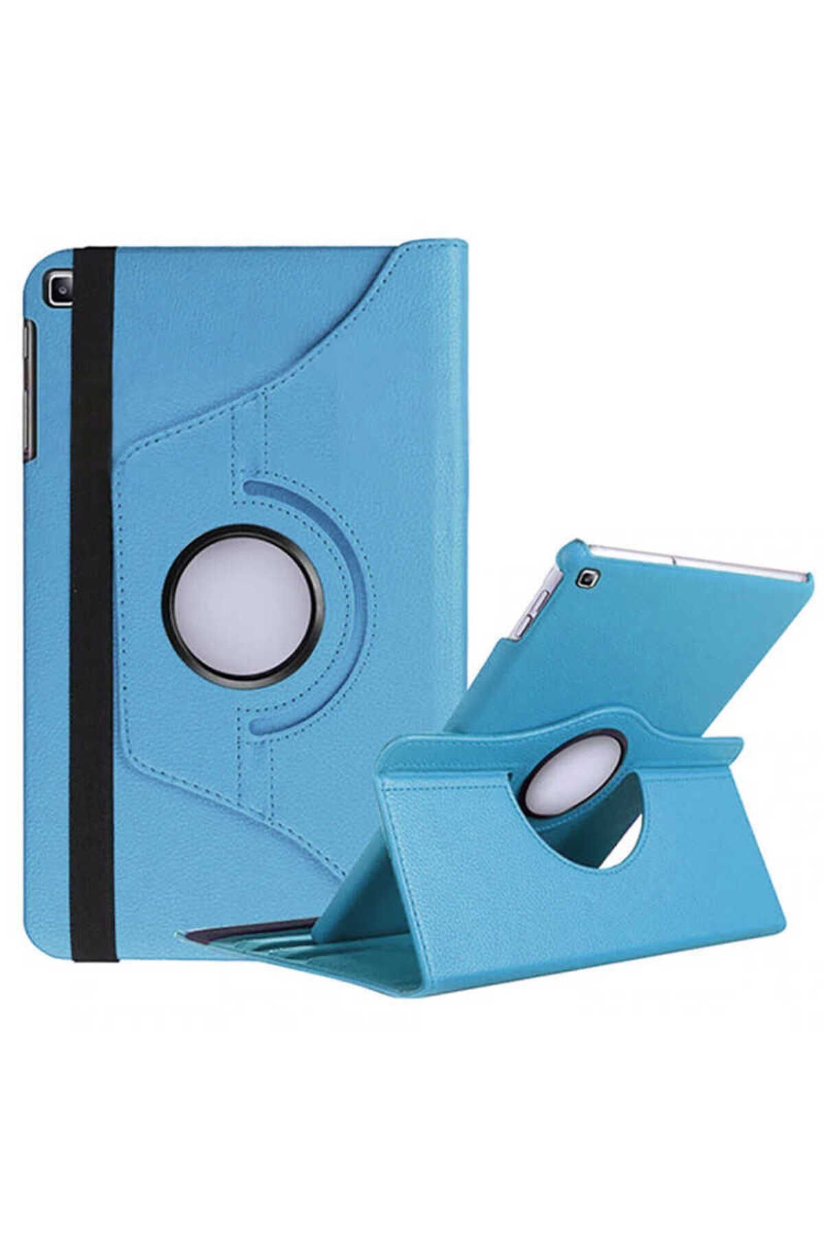 Galaxy Tab A7 10.4 T500 (2020) Uyumlu BSAY Dönebilen Standlı Kılıf-Mor Mavi