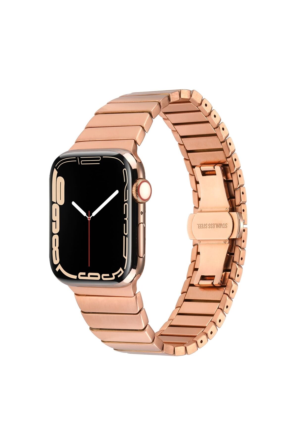 Watch 38mm Kordon Uyumlu KRD-79 Metal Strap Kayış BSAY- Gri Gri