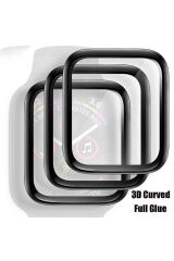 Watch 38mm BSAY 3D Full Yapışkanlı Cam Ekran Koruyucu - Siyah Siyah