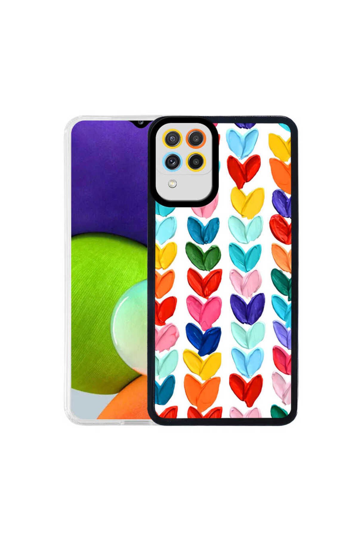 Galaxy M22 Kılıf BSAY M-Fit Desenli Kapak - Love Story No2 Hat No5
