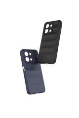 Redmi 15C 4G Kılıf Esnek TPU Oyuklu Arka Yüzey Tasarımlı HZRV Etnik Silikon Kapak - Koyu Yeşil Yeşil