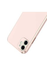 iPhone 12 Uyumlu BSAY Bark Kılıf-Açık Yeşil Rose Gold