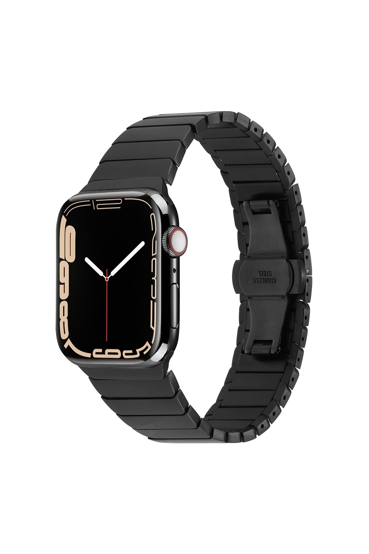 Watch 42mm Kordon Uyumlu KRD-79 Metal Strap Kayış BSAY- Siyah Gümüş