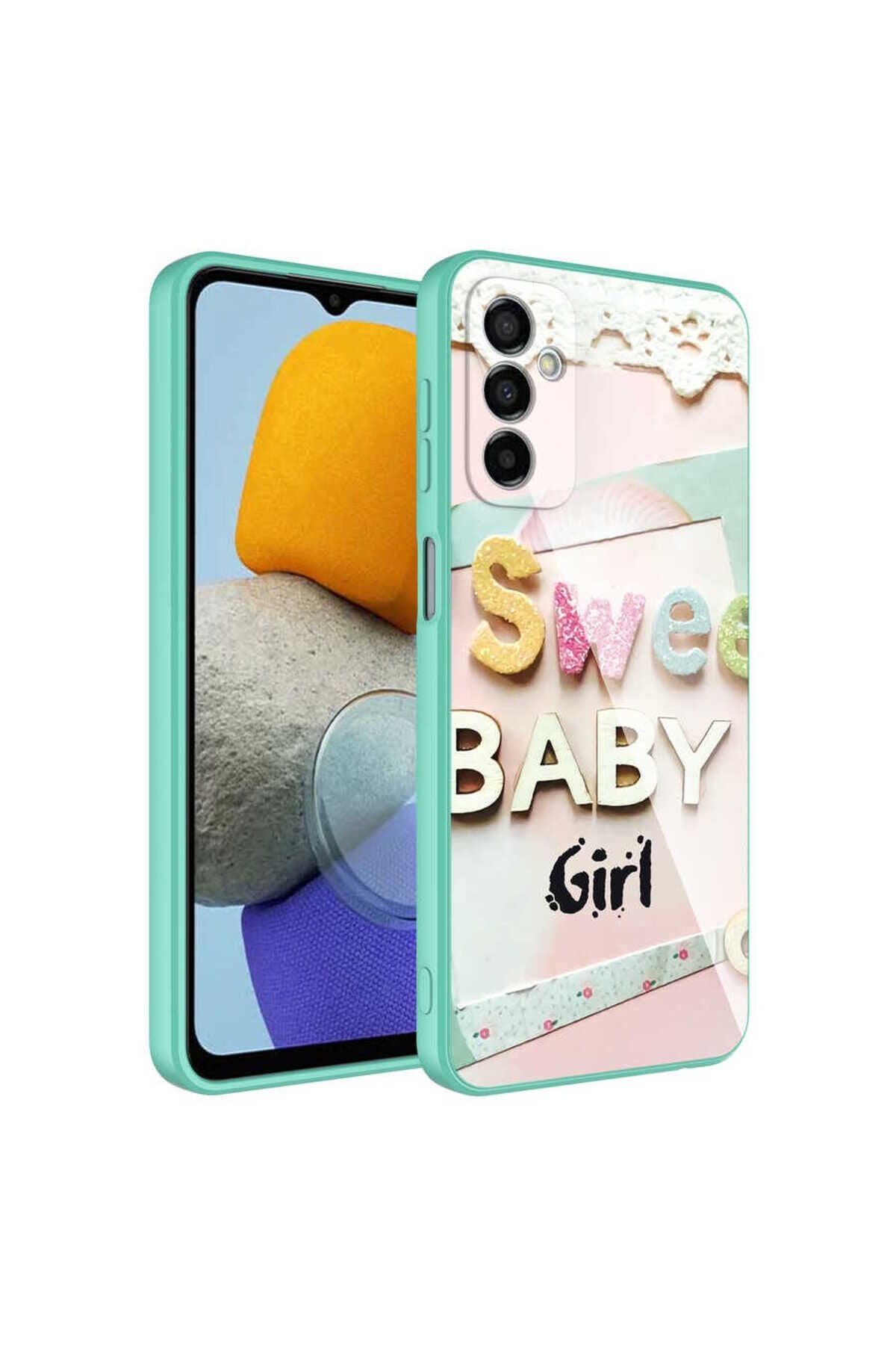 Galaxy M23 Kılıf Kamera Korumalı Desenli Sert Silikon BSAY Epoksi Kapak - NO1 No5