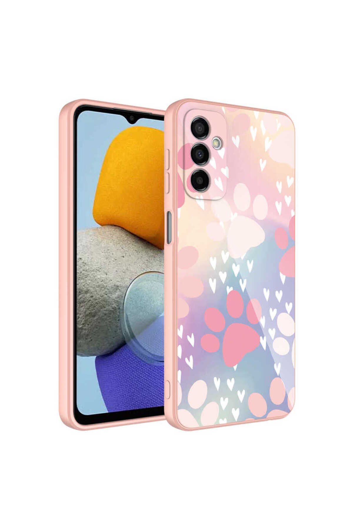 Galaxy M23 Kılıf Kamera Korumalı Desenli Sert Silikon SBT Epoksi Kapak - NO7 No7