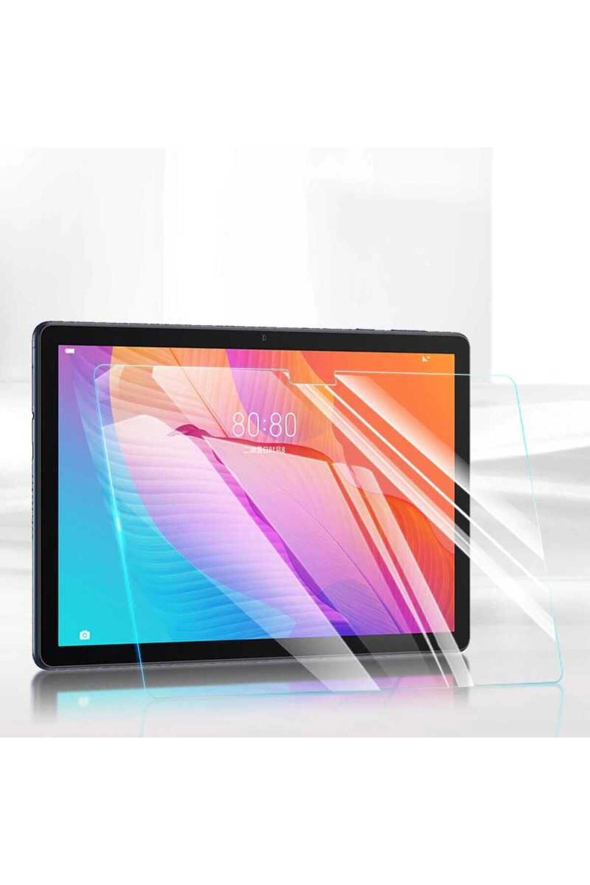 Huawei MatePad T10 Uyumlu BSAY Tablet Temperli Cam Ekran Koruyucu-Renksiz Renksiz