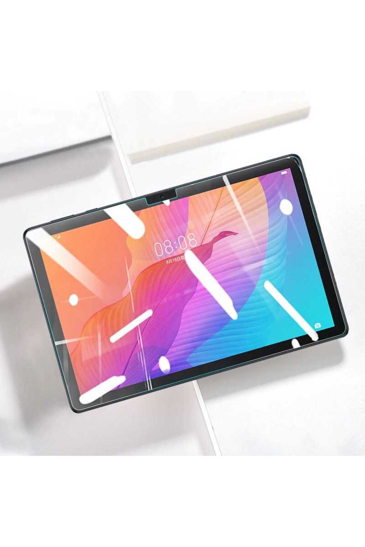 Huawei MatePad T10 Uyumlu BSAY Tablet Temperli Cam Ekran Koruyucu-Renksiz Renksiz