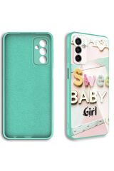 Galaxy M23 Kılıf Kamera Korumalı Desenli Sert Silikon SBT Epoksi Kapak - NO7 No6