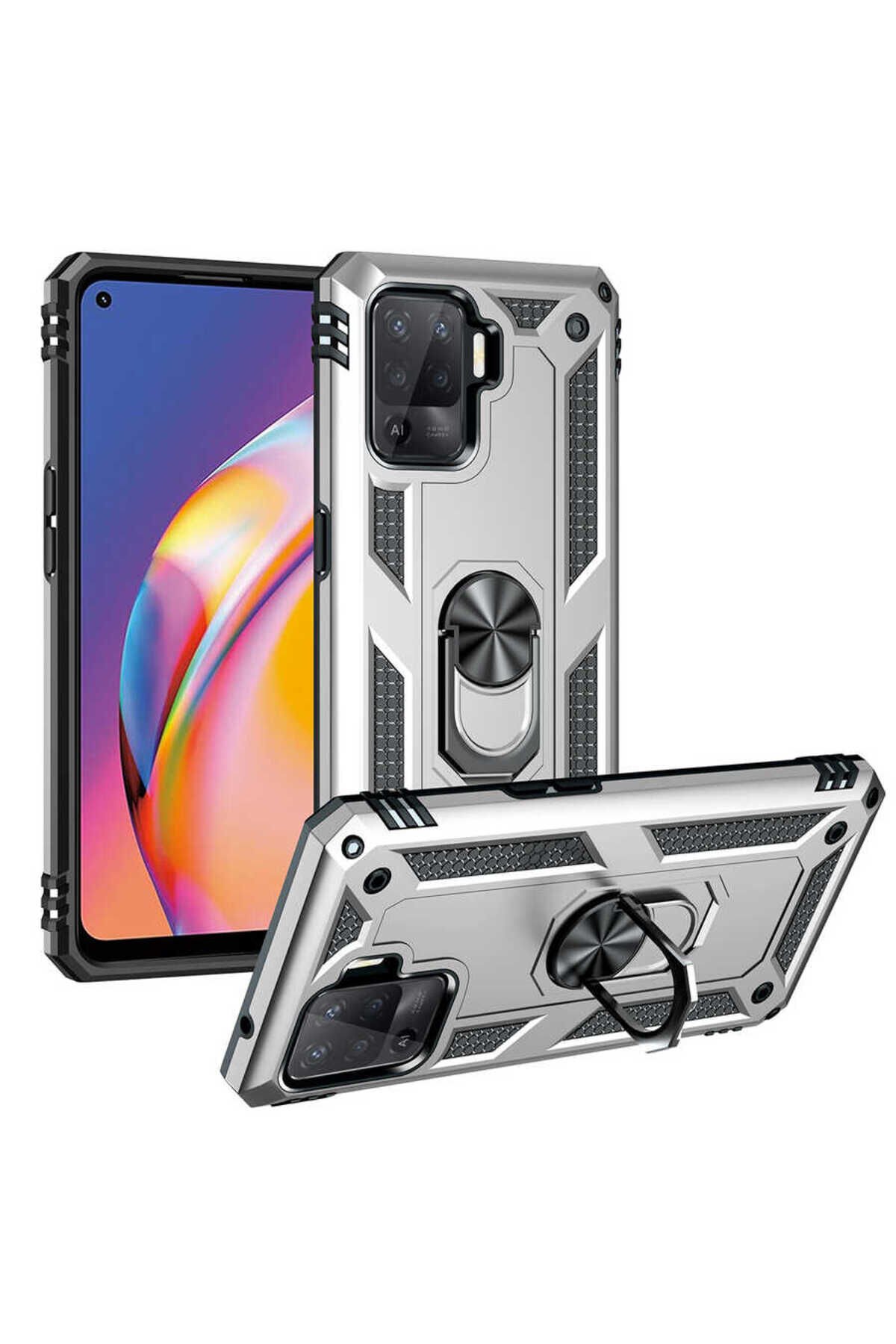 Reno 5 Lite Kılıf ATA Vega Kapak - Kırmızı Kırmızı