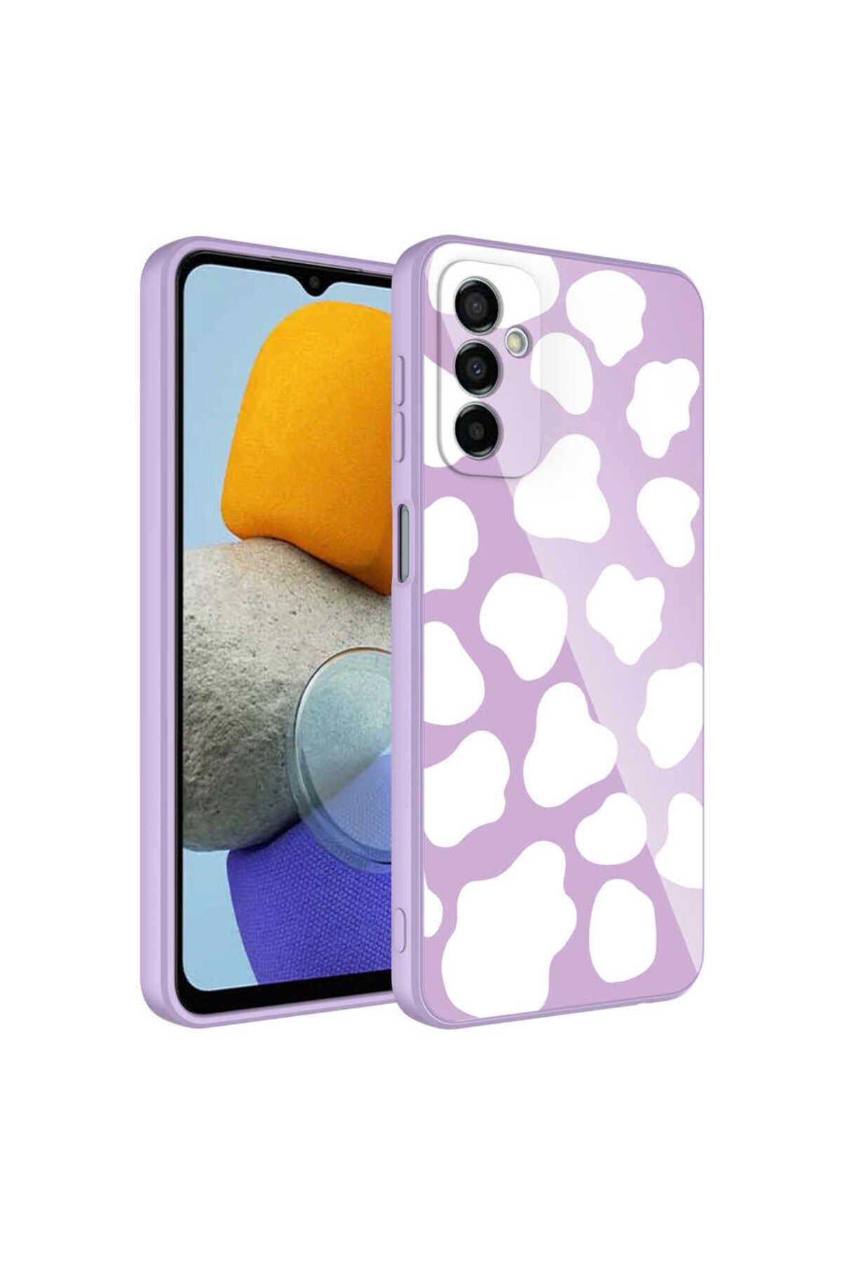 Galaxy M23 Kılıf Kamera Korumalı Desenli Sert Silikon SBT Epoksi Kapak - NO7 No6