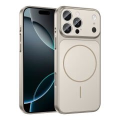 iPhone 15 Pro Kılıf Zore M-Safe Şarj Özellikli Kamera Korumalı Formen Kılıf Mavi