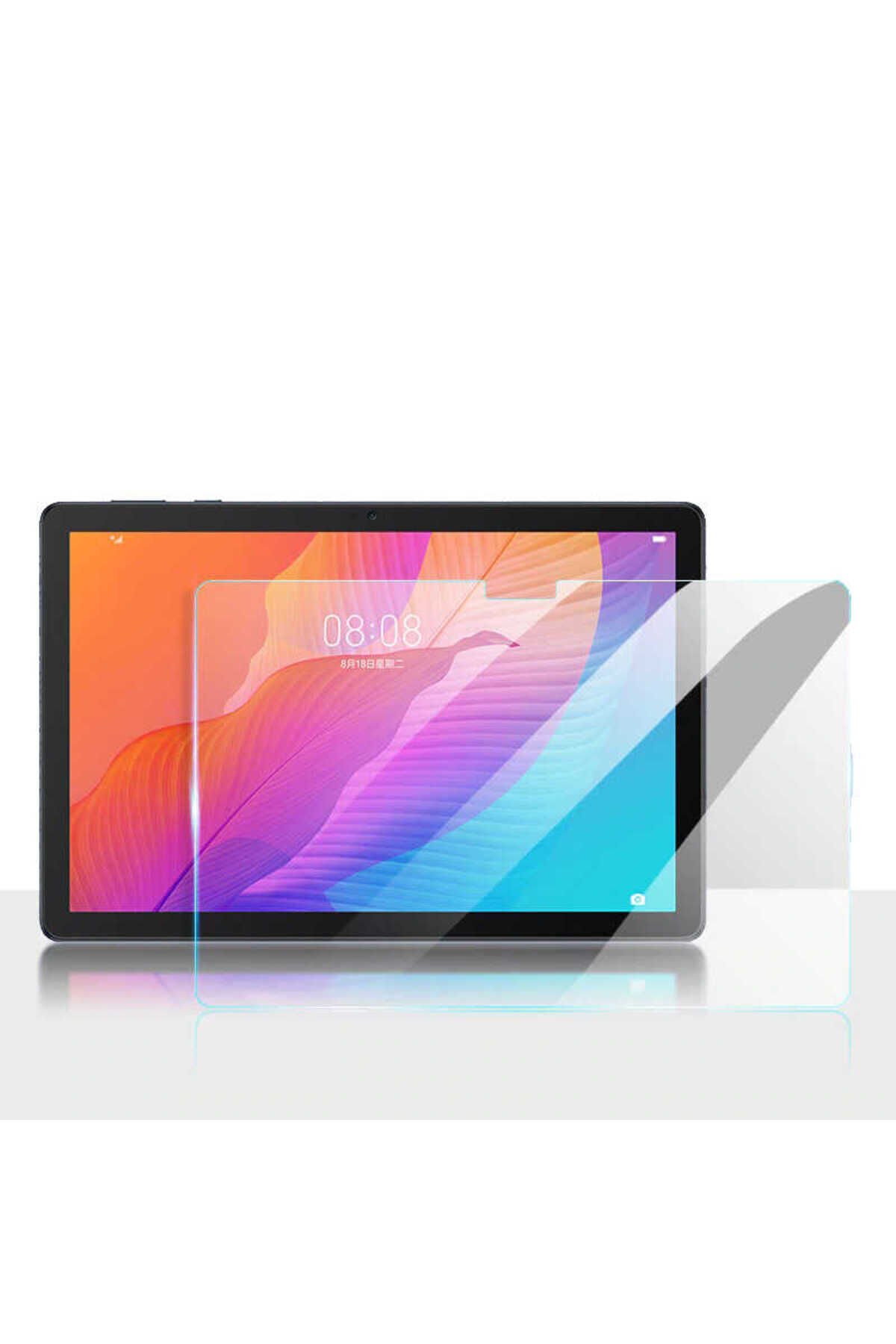 Huawei MatePad T10S Uyumlu BSAY Tablet Temperli Cam Ekran Koruyucu-Renksiz Renksiz